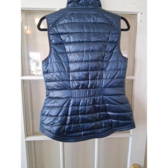 Tommy Hilfiger Sport Ladies Navy Blue Colorblock Quilted Puffer Vest Size S E1 - Picture 7 of 7
